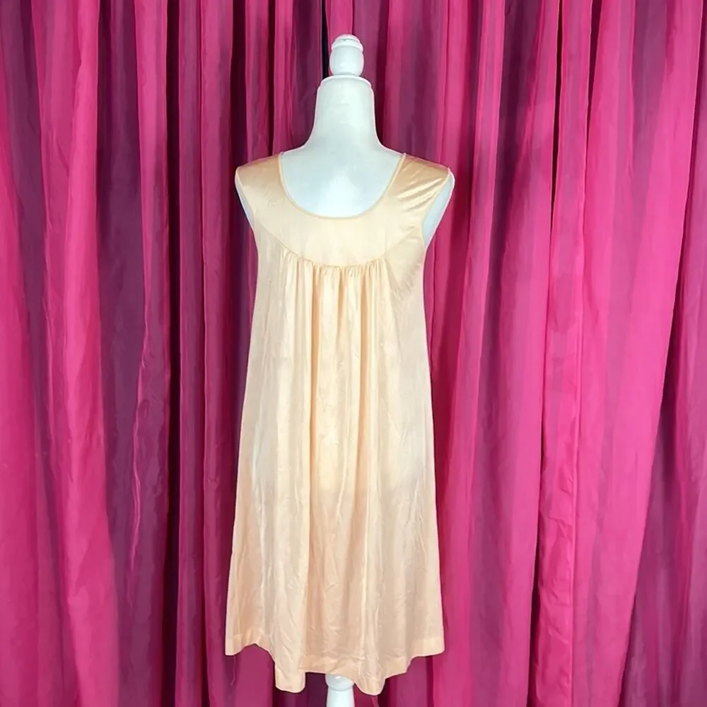 Vintage Lorraine soft‎ satin night dress slip and robe set, size small/med - Picture 4 of 13